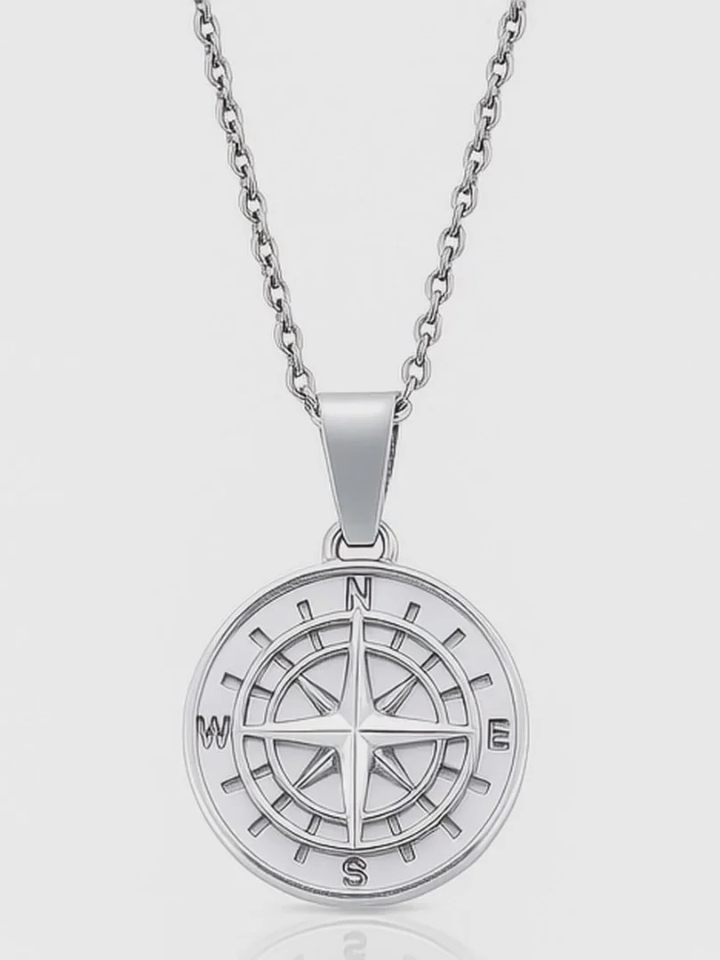 COMPASS PENDANT | UNISEX | SILVER