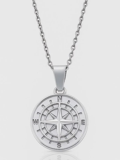 COMPASS PENDANT | UNISEX | SILVER