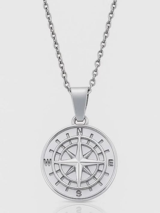 COMPASS PENDANT | UNISEX | SILVER