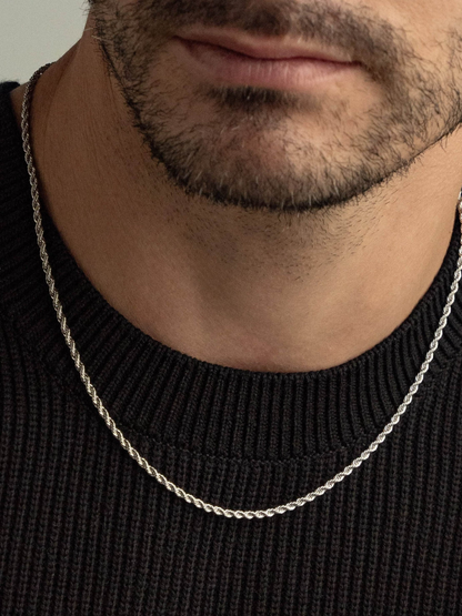 ROPE CHAIN 3MM | UNISEX | SILVER