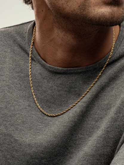 ROPE CHAIN 3MM | UNISEX | SILVER