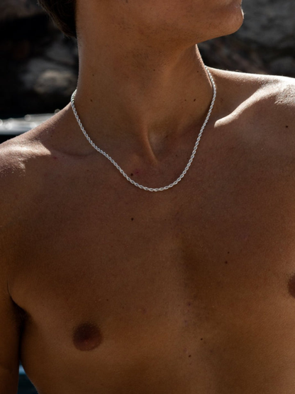 ROPE CHAIN 3MM | UNISEX | SILVER