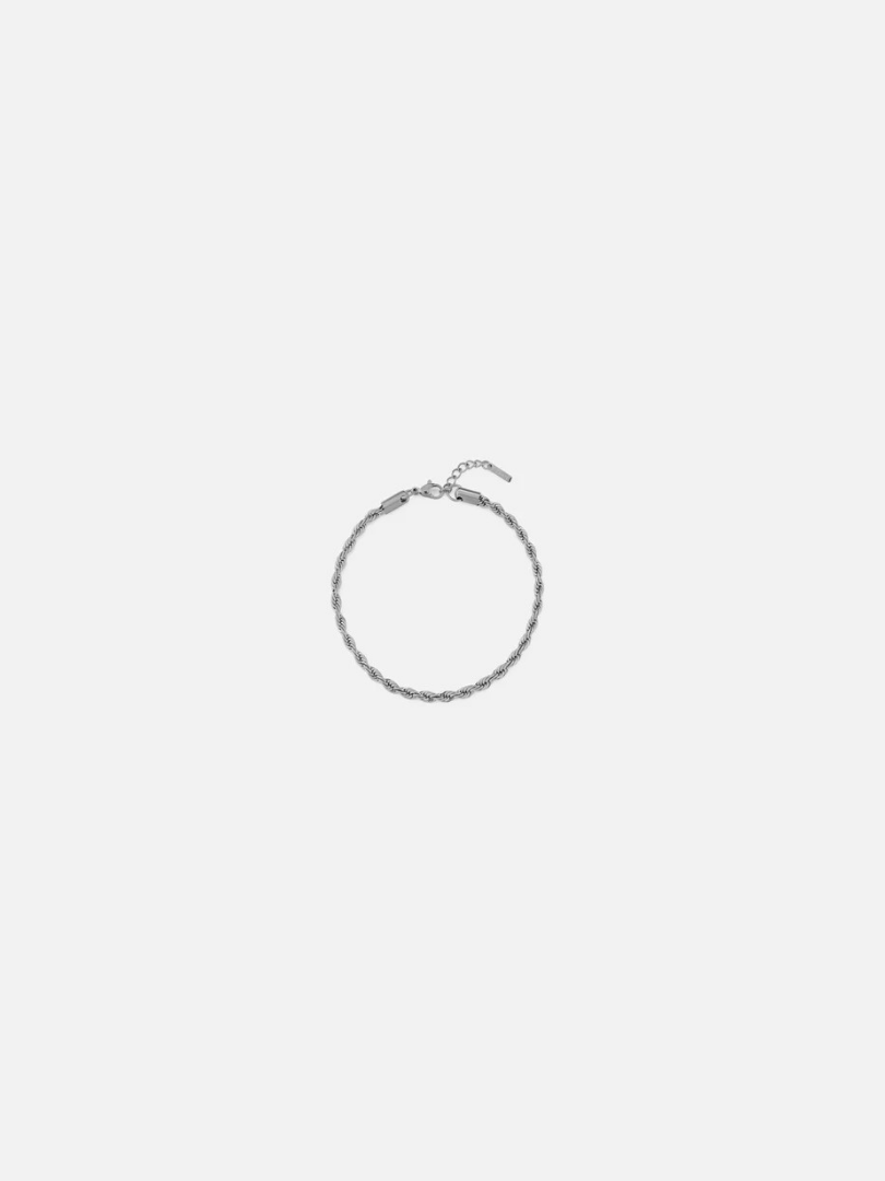 ROPE BRACELET 3MM | UNISEX | SILVER