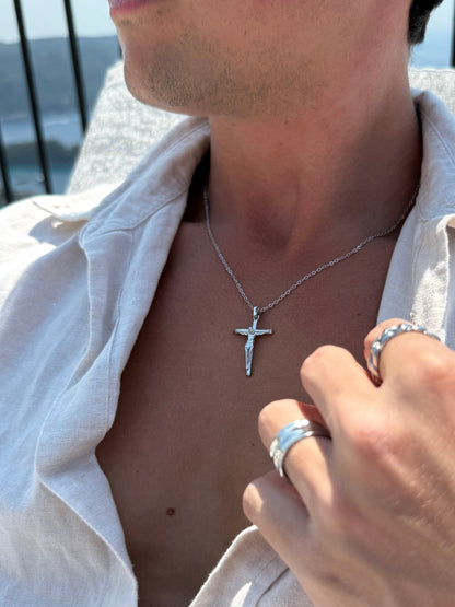 CRUCIFIX CHAIN | SILVER | UNISEX