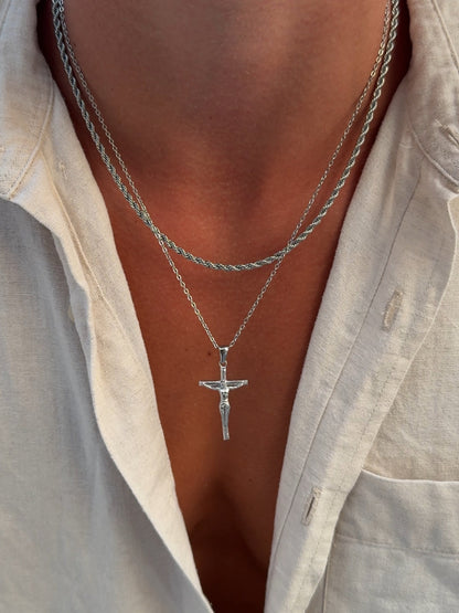 CRUCIFIX CHAIN | SILVER | UNISEX