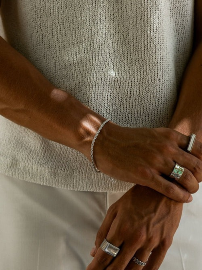 ROPE BRACELET 3MM | UNISEX | SILVER