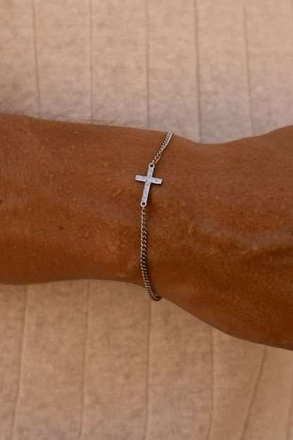 CROSS BRACELET UNISEX | SILVER | BESTSELLER