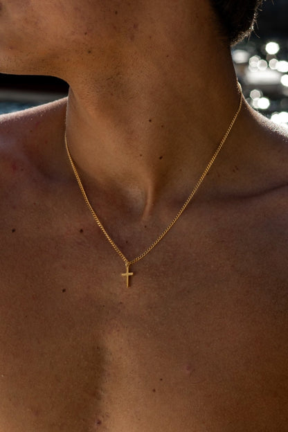 CROSS NECKLACE | GOLD | UNISEX