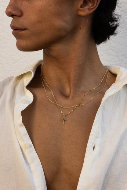 CROSS NECKLACE | GOLD | UNISEX