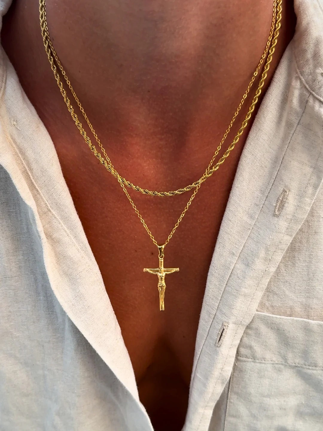 CRUCIFIX CHAIN | SILVER | UNISEX
