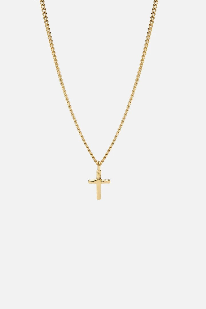 HAMMERED CROSS NECKLACE | SILVER | UNISEX