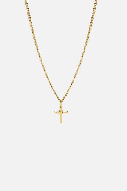 HAMMERED CROSS NECKLACE | SILVER | UNISEX