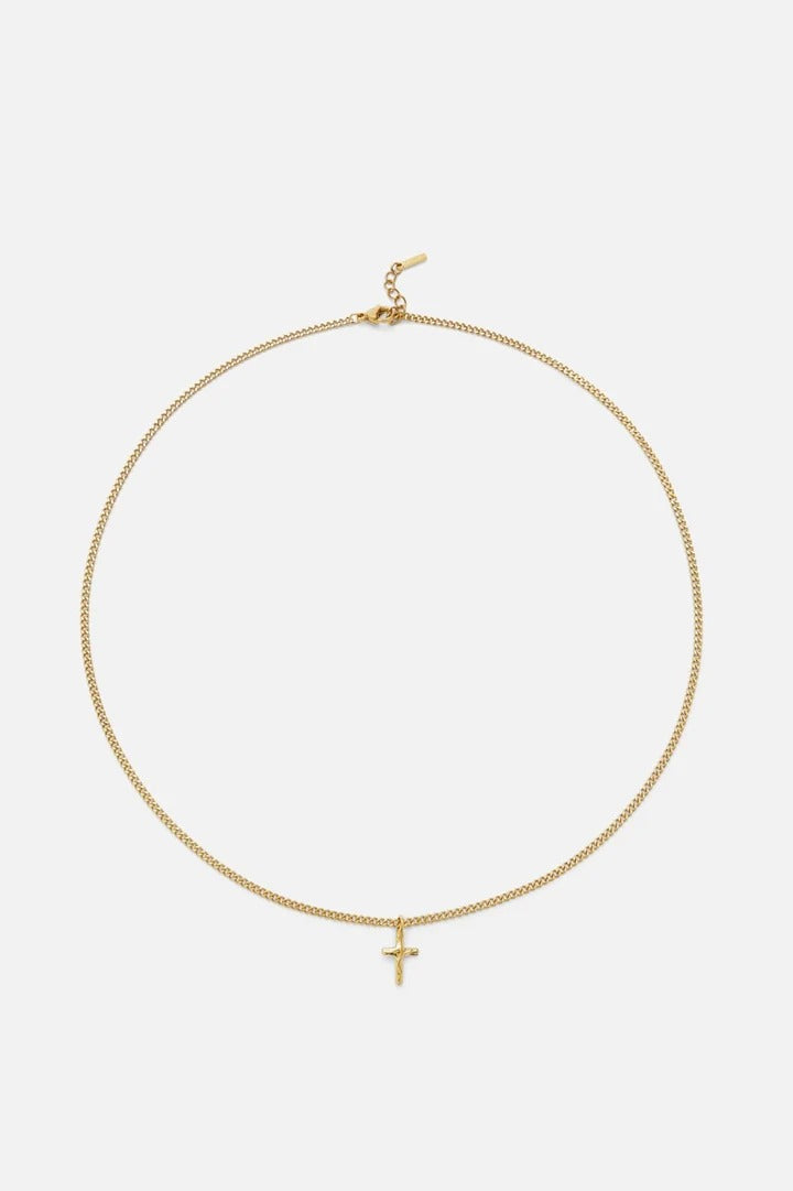 HAMMERED CROSS NECKLACE | SILVER | UNISEX
